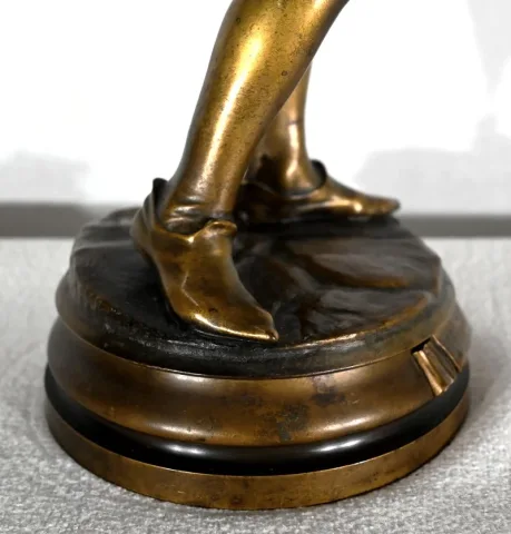 Bronze « Escholier du XVe siècle », de Friedrich Beer – Fin XIXe