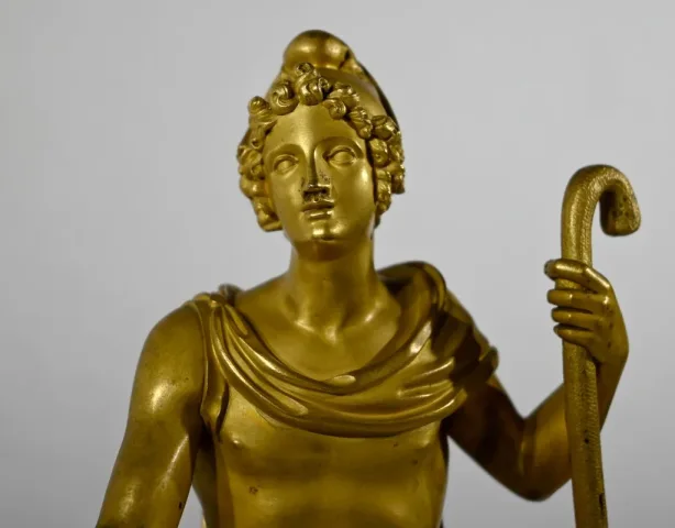 Horloge en Bronze Doré, époque Charles X – Début XIXe