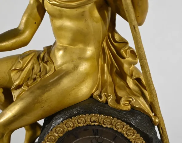 Horloge en Bronze Doré, époque Charles X – Début XIXe