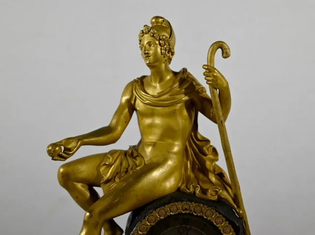 Horloge en Bronze Doré, époque Charles X – Début XIXe