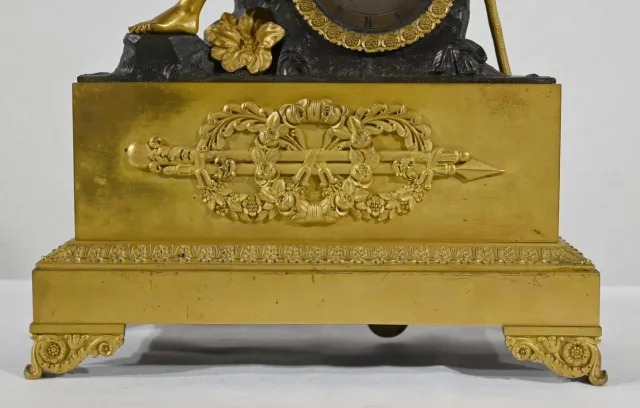 Horloge en Bronze Doré, époque Charles X – Début XIXe