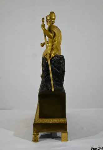 Horloge en Bronze Doré, époque Charles X – Début XIXe