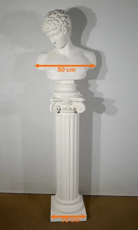 BUST ON COLUMN