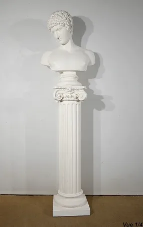 BUST ON COLUMN
