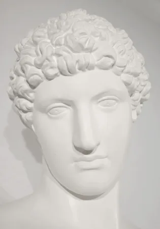 BUST ON COLUMN