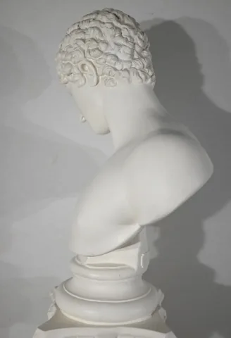 Ensemble Buste de Antinoüs  sur Colonne – Fin XIXe