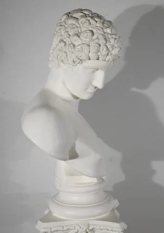 Ensemble Buste de Antinoüs  sur Colonne – Fin XIXe