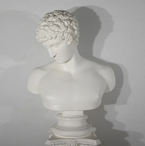 Ensemble Buste de Antinoüs  sur Colonne – Fin XIXe