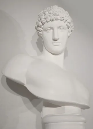 BUST ON COLUMN