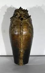 Vase en Céramique Émaillée, signé « Korina », Art Nouveau – 1900