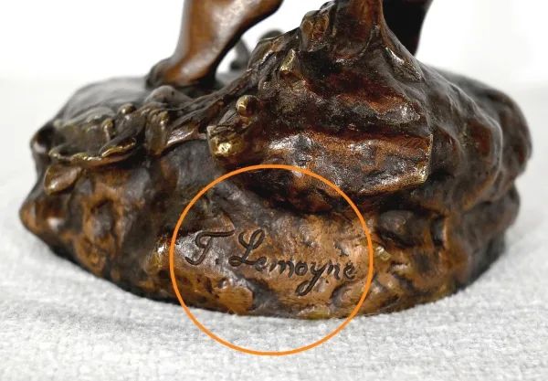 BRONZESTATUETTE von F. LEMOYNE
