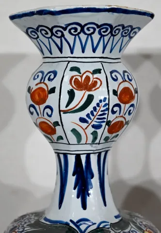 PAIR OF DELFT FAIENCE  VASES