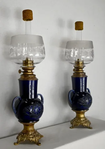 PAREJA DE LAMPARAS DE GASOLINA