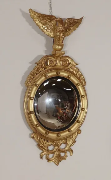 KONVEXSPIEGEL IM FRANZÖSISCHEN EMPIRE-STIL