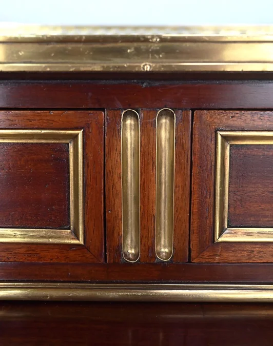 Important Bureau Cylindre en Acajou, style Louis XVI, époque Napoléon III – 2ème moitié XIXe