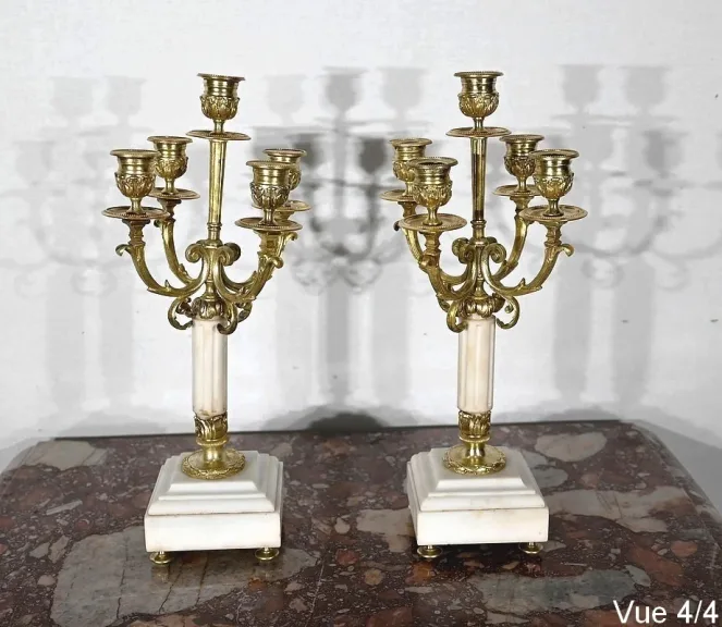 PAAR LOUIS XVI-STIL-KANDELABER