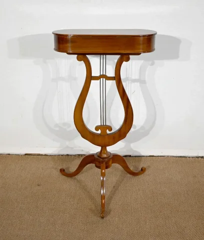 Rare petite Travailleuse en Marqueterie, goût Restauration – Fin XIXe