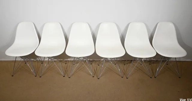 Suite de 6 Chaises, modèle DSR, de Eames – 1960