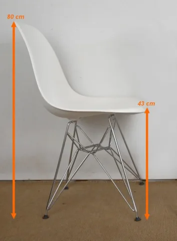Suite de 6 Chaises, modèle DSR, de Eames – 1960