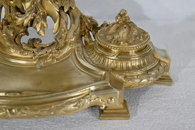 Encrier en Bronze Doré, signé Vandevoorde - Début XXe