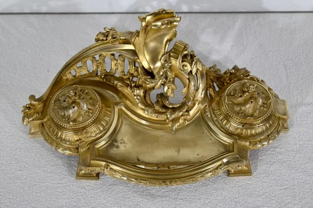 Encrier en Bronze Doré, signé Vandevoorde - Début XXe