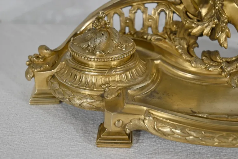 Encrier en Bronze Doré, signé Vandevoorde - Début XXe