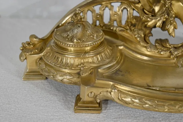 Encrier en Bronze Doré, signé Vandevoorde - Début XXe