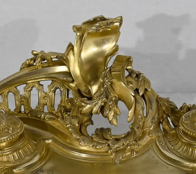 Encrier en Bronze Doré, signé Vandevoorde - Début XXe