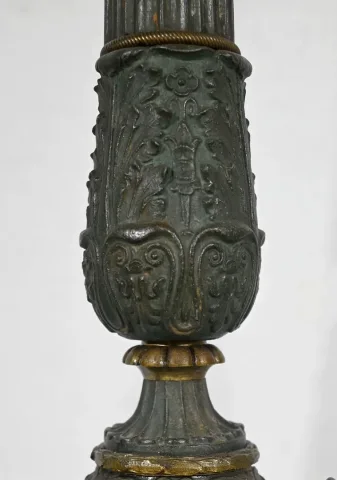 Paire de Chandeliers en Bronze, époque Restauration – Début XIXe