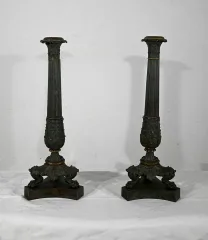 PAAR FRANZÖSISCHE RESTAURATIONSKERZEN