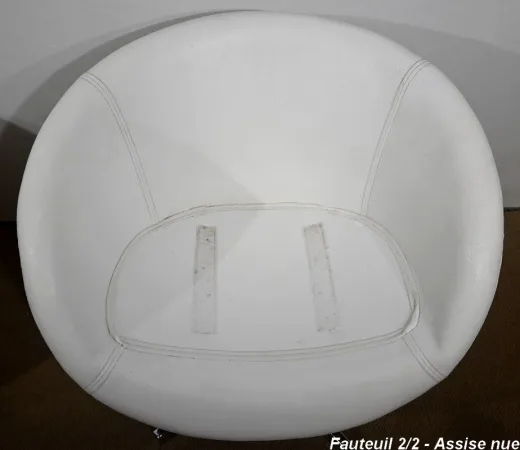 PAAR KUNSTLEDER-SESSEL