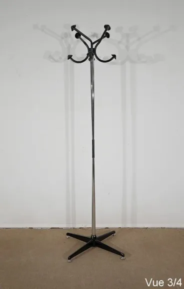 Porte-manteaux Pivotant en Métal Chromé - 1960