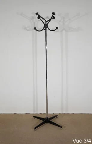 Porte-manteaux Pivotant en Métal Chromé - 1960