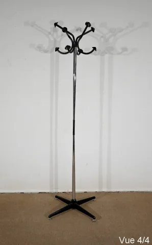 Porte-manteaux Pivotant en Métal Chromé - 1960