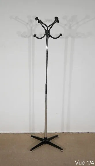 Porte-manteaux Pivotant en Métal Chromé - 1960