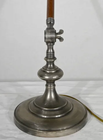 Lampe à Bras Articulé en Métal et Bois – 1920