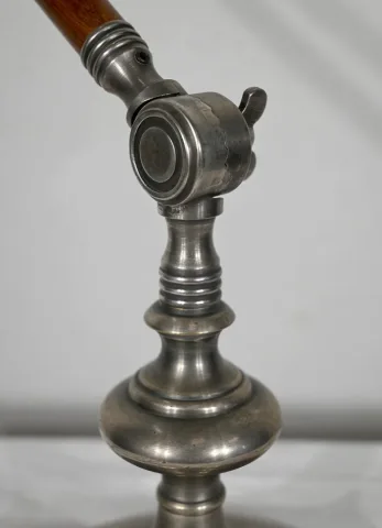 Lampe à Bras Articulé en Métal et Bois – 1920