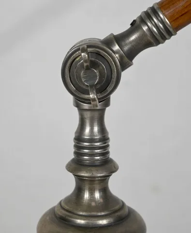 Lampe à Bras Articulé en Métal et Bois – 1920