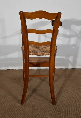Chaise Haute en Merisier massif – Fin XIXe