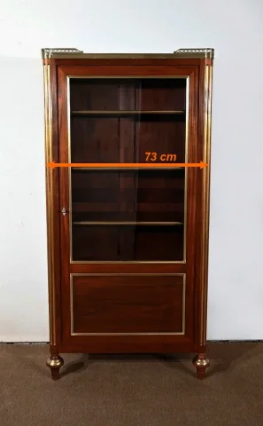 Petite Vitrine en Acajou, style Louis XVI – Fin XIXe