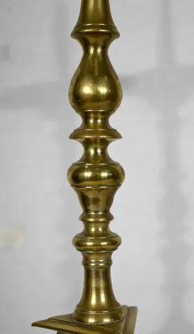 PAAR KERZENHALTER AUS VERGOLDETER BRONZE