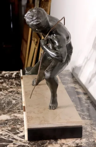 SCULTURA SPELTER di J. DE RONCOURT