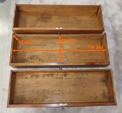 Commode Vitrine de Propriété en Merisier Massif, époque Empire – Début XIXe