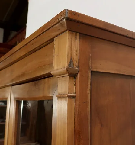 Commode Vitrine de Propriété en Merisier Massif, époque Empire – Début XIXe