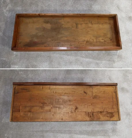 Commode Vitrine de Propriété en Merisier Massif, époque Empire – Début XIXe