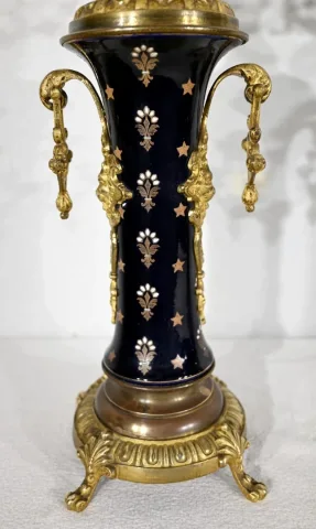 Importante Garniture de Cheminée en Bronze Doré – Fin XIXe