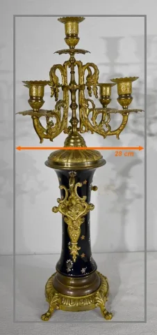 Importante Garniture de Cheminée en Bronze Doré – Fin XIXe