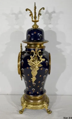 Importante Garniture de Cheminée en Bronze Doré – Fin XIXe