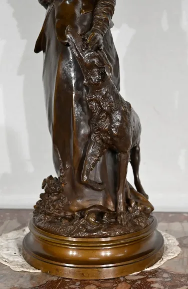BRONZESKULPTUR von A. GAUDEZ