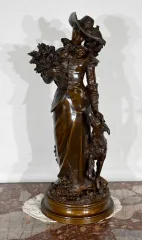 BRONZESKULPTUR von A. GAUDEZ
